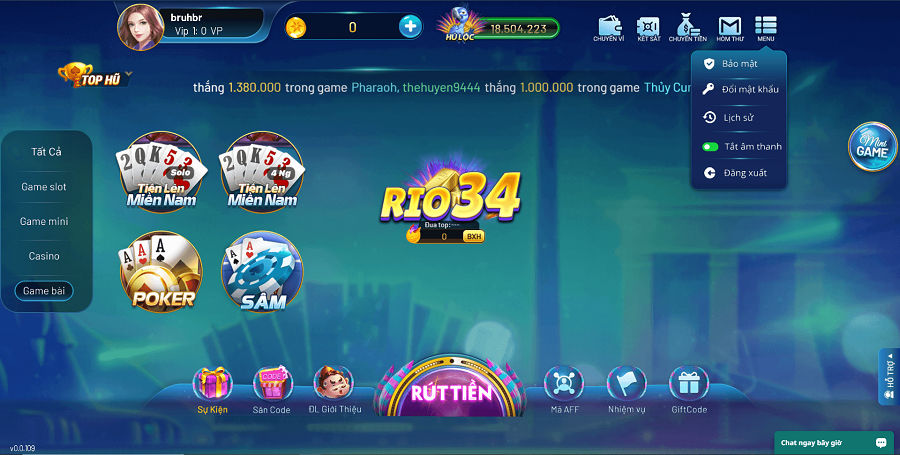 Game bài Rio66.asia