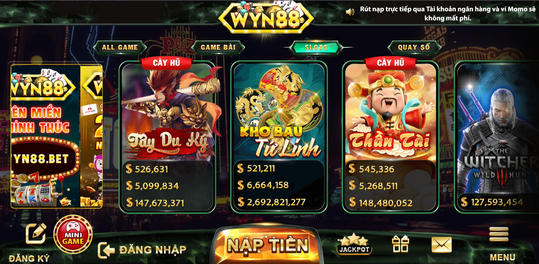Game slot online của WYN88.BET