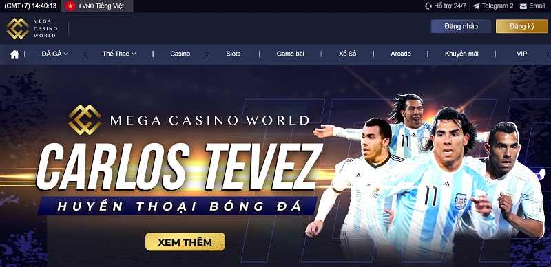 Link vào Mega Casino World mới chính thức