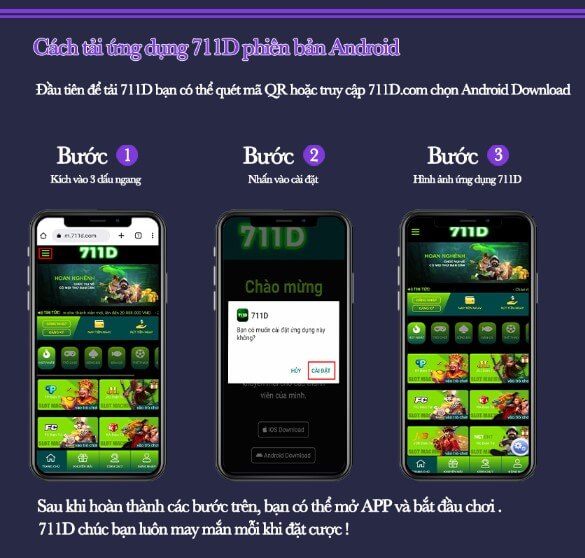 Tải app android 711d 
